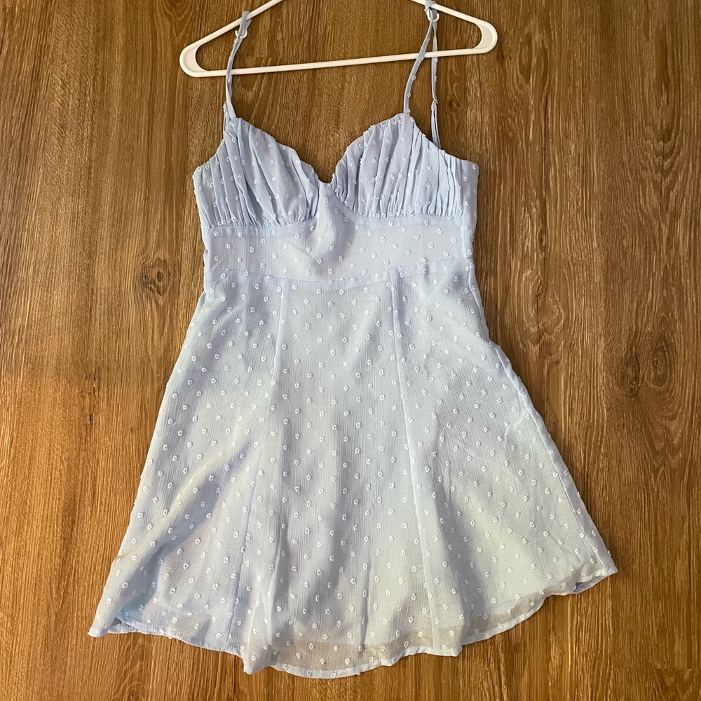 Blue mini dress
